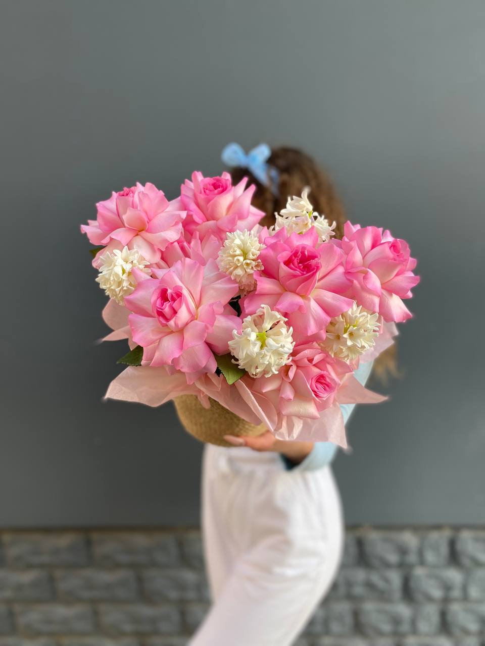 Букет с гиацинтами