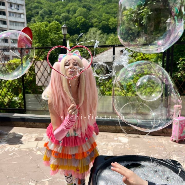 Шоу мыльных пузырей в Нальчике