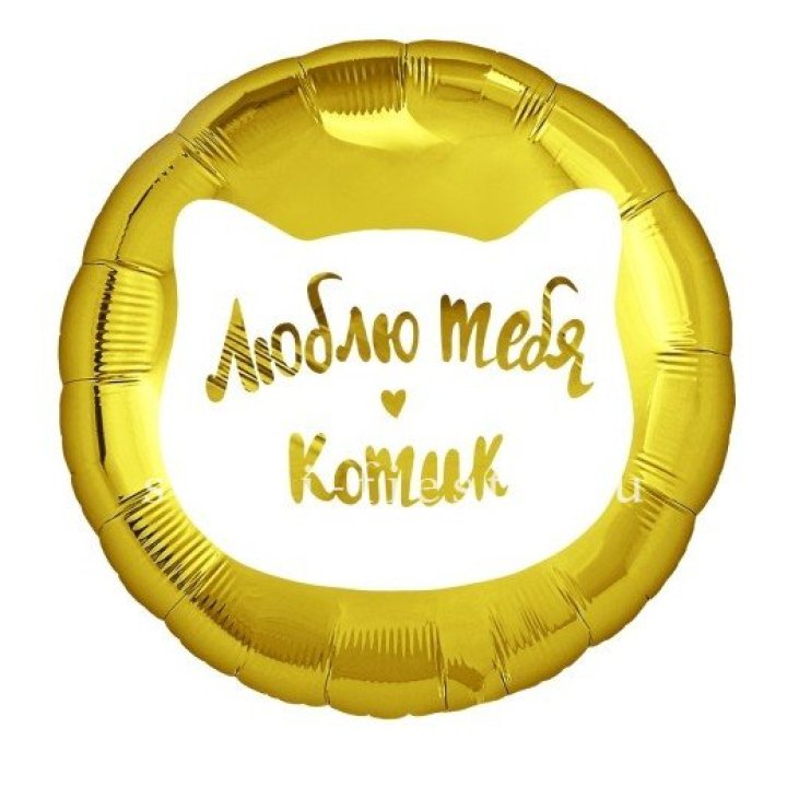 Фольгированный шар "Люблю тебя, Котик" в Нальчике