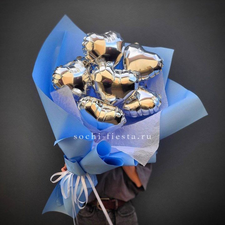 Букет из шаров сердец  №2 в Нальчике