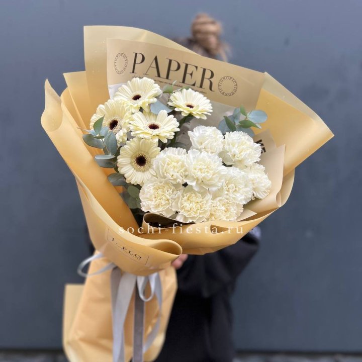  Букет с диантусами и герберами в Нальчике