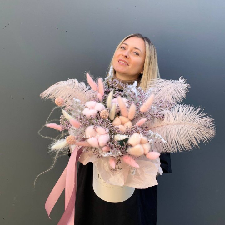 Авторский бокс с сухоцветами в Нальчике