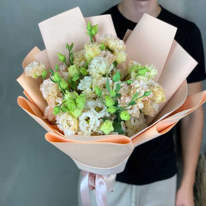 Букет эустом "Крем" в Нальчике