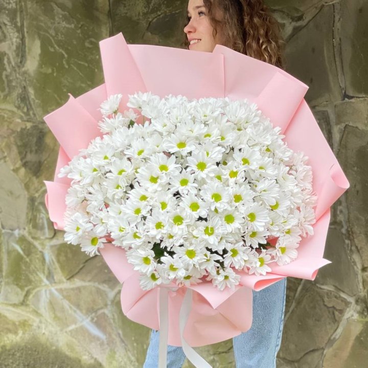  Букет хризантем "Крем" в Нальчике