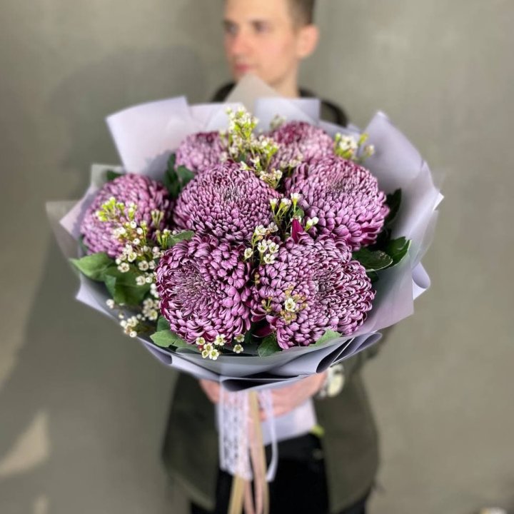 Букет хризантем "Палермо" в Нальчике