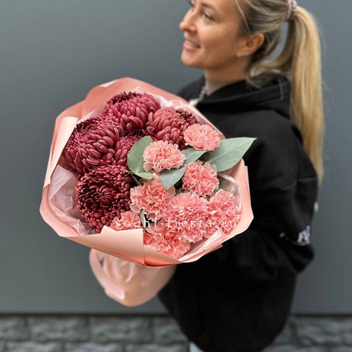 Дуо диантусы и бигуди в Нальчике