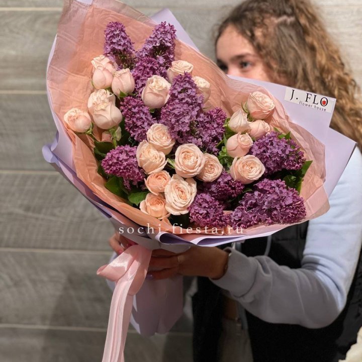 Букет "Лиловая весна" в Нальчике