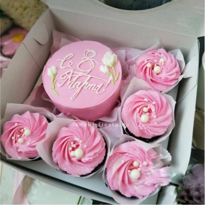 Капкейки и бенто-торт "8 марта!" в Нальчике