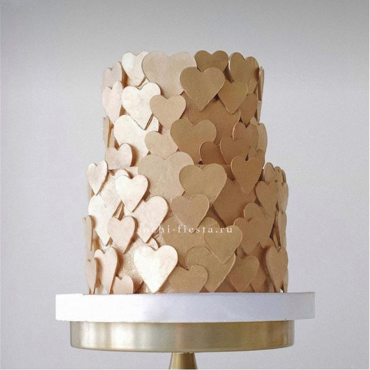 Торт "Hearts" gold в Нальчике