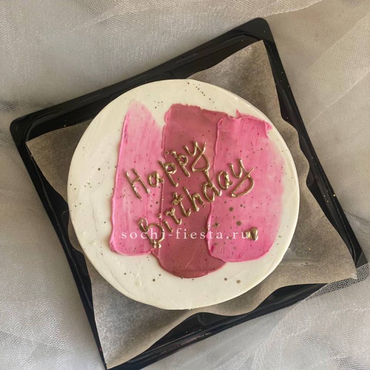 Бенто-торт "С днём рождения" пастель в Нальчике