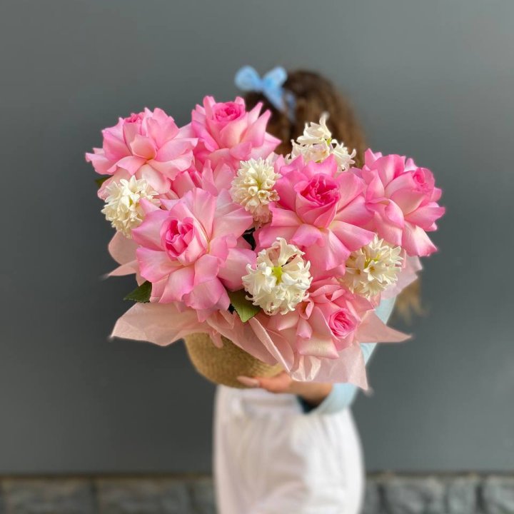 Дуо розы и гиацинты в Нальчике