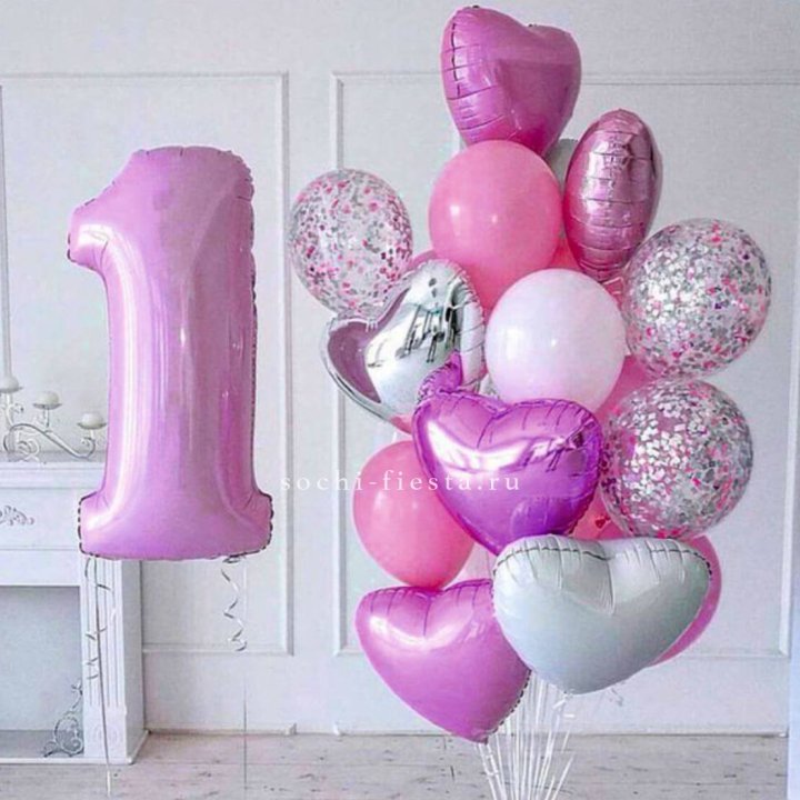 Набор шаров "С днем рождения" в Нальчике