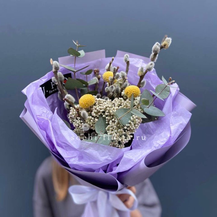 Букет с Вербой №1 в Нальчике