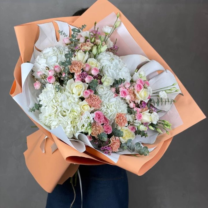 Макси-букет кремовый в Нальчике