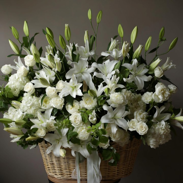 Цветочная корзина макси №3 в Нальчике