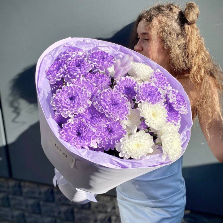  Букет хризантем "Сирена" в Нальчике