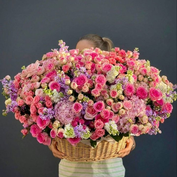 Цветочная корзина гигант №5 в Нальчике