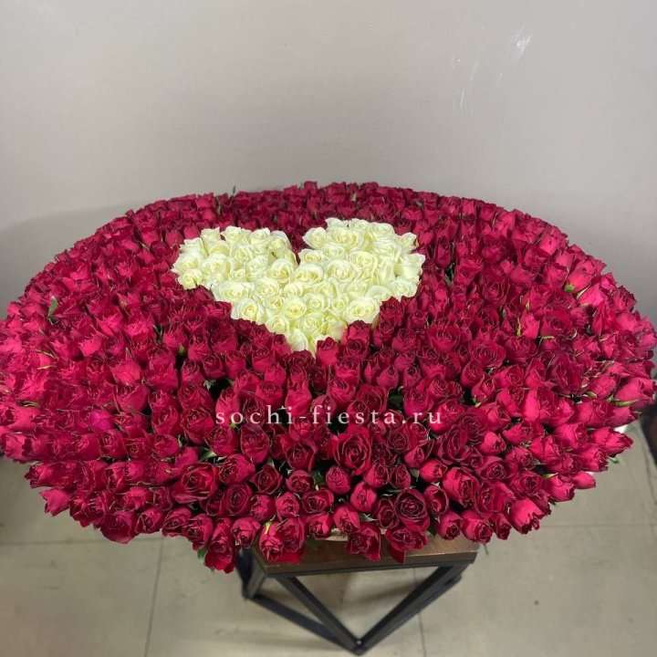 501 роза в корзине в Нальчике