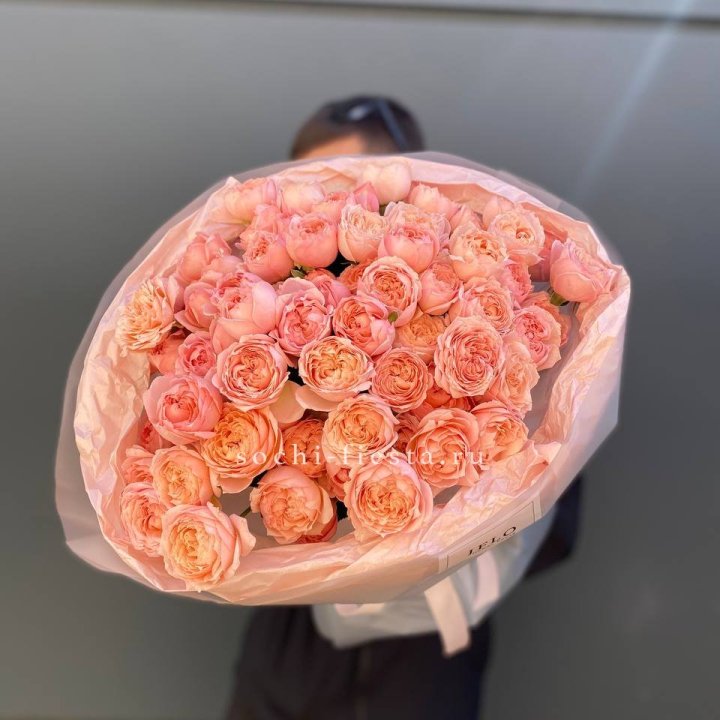 Букет из 21 пионовидной розы Джульетта в Нальчике