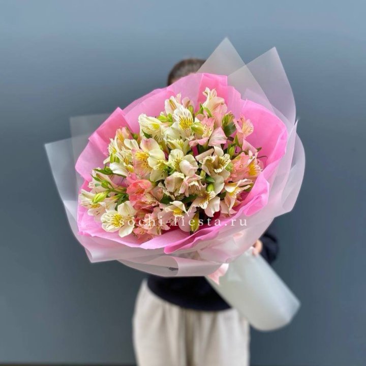 букет альстромерий "Черри" в Нальчике