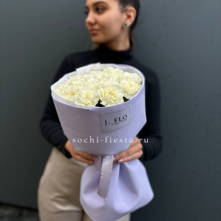 Букет белых диантусов в Нальчике