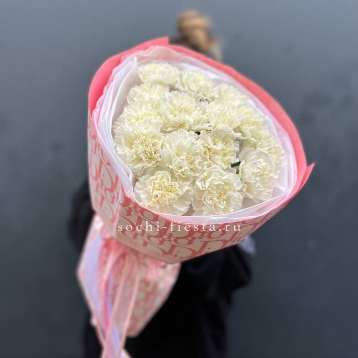 Белые диантусы №2 в Нальчике