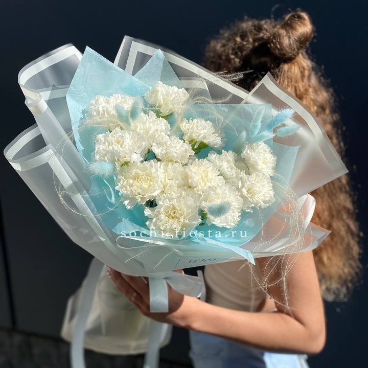Воздушный букет из диантусов  в Нальчике