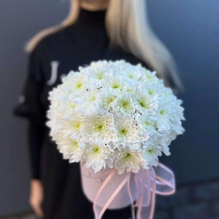 Коробка с хризантемами №1 в Нальчике