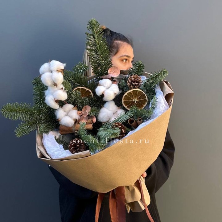 Зимний букет с нобилисом в Нальчике