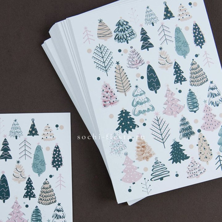 Открытка к букету "Елки" в Нальчике