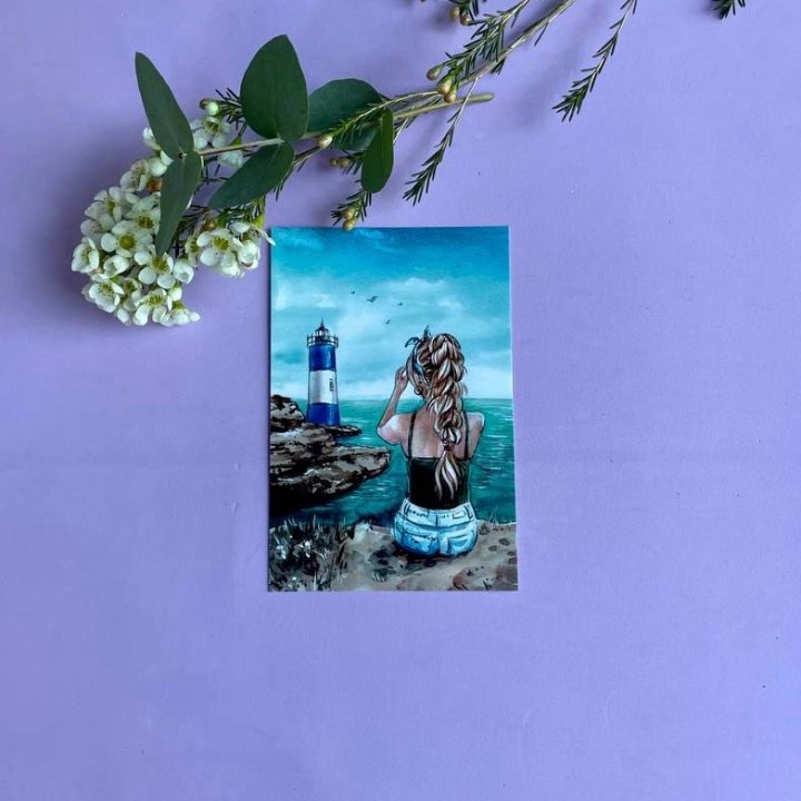 Открытка к букету "Океан" в Нальчике