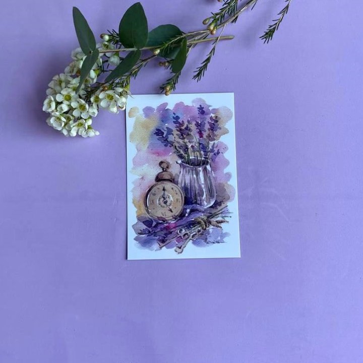 Открытка к букету "Часы" в Нальчике