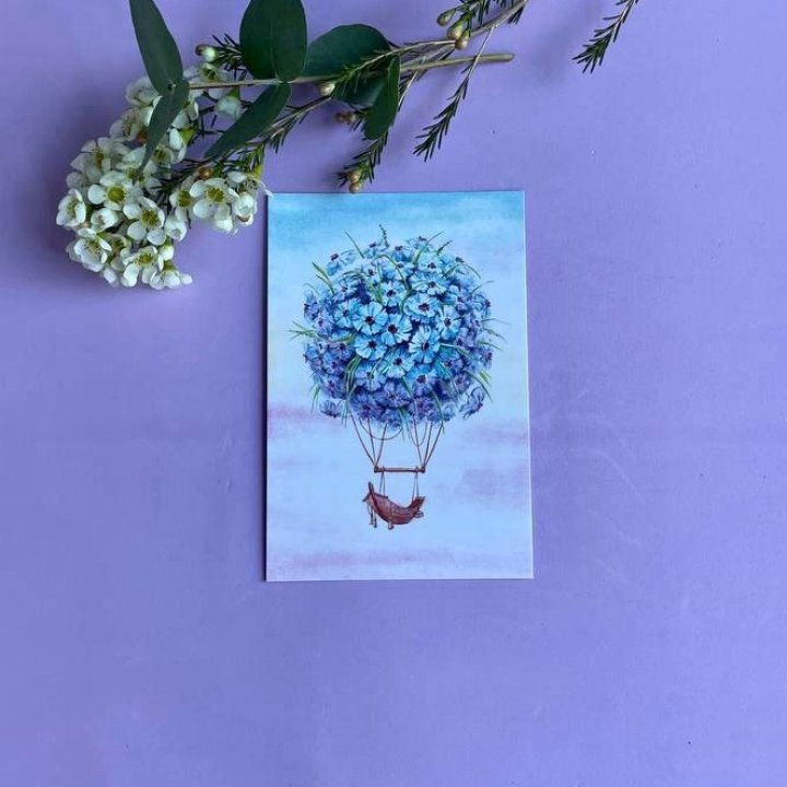 Открытка к букету "Флоростат" в Нальчике