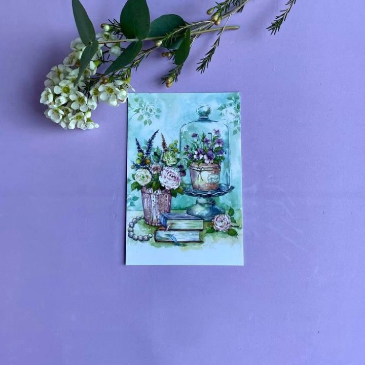 Открытка к букету "Книги" в Нальчике