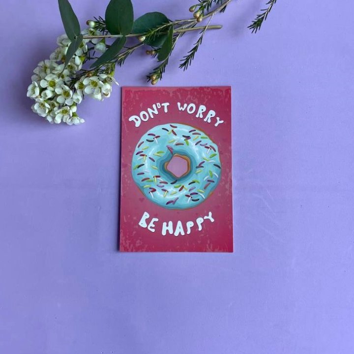 Открытка к букету "Не волнуйся..." в Нальчике