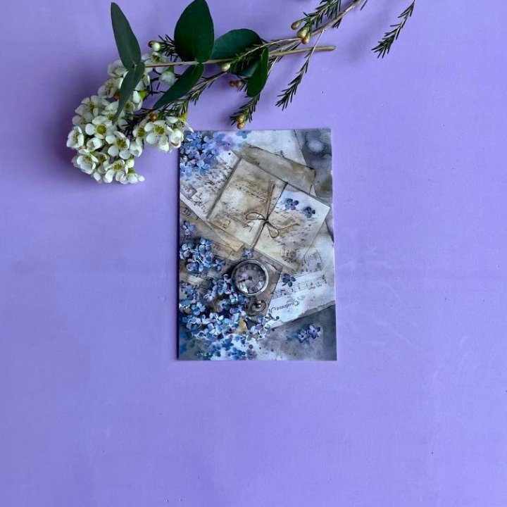 Открытка к букету "Время" в Нальчике