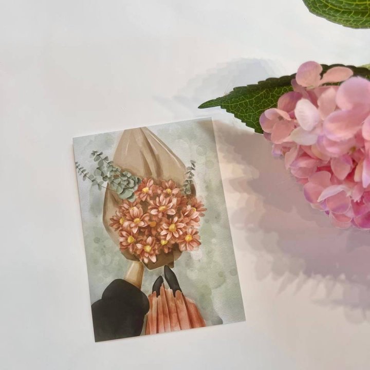 Открытка к букету "Букет" в Нальчике