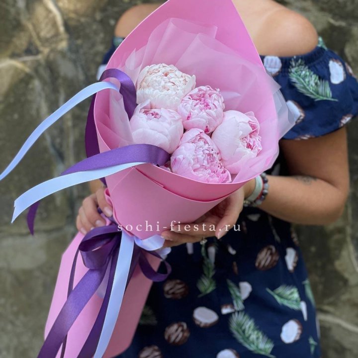 Букет пионов "НАЙ" в Нальчике