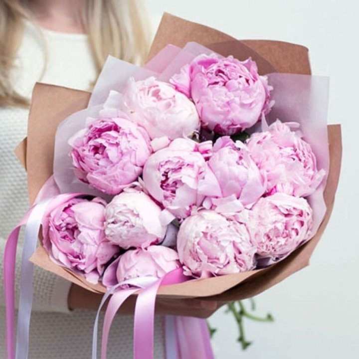 11 нежных пионов в Нальчике