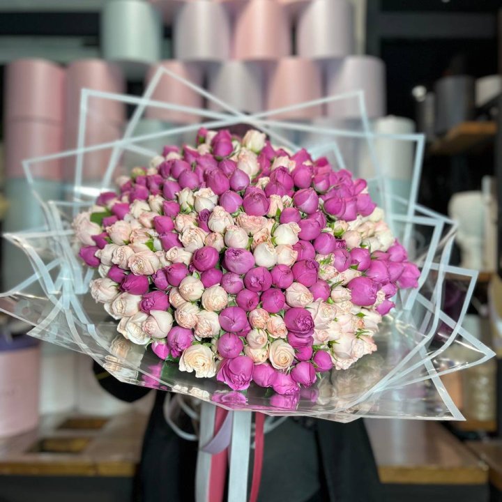 101 кустовая пионовидная роза в Нальчике