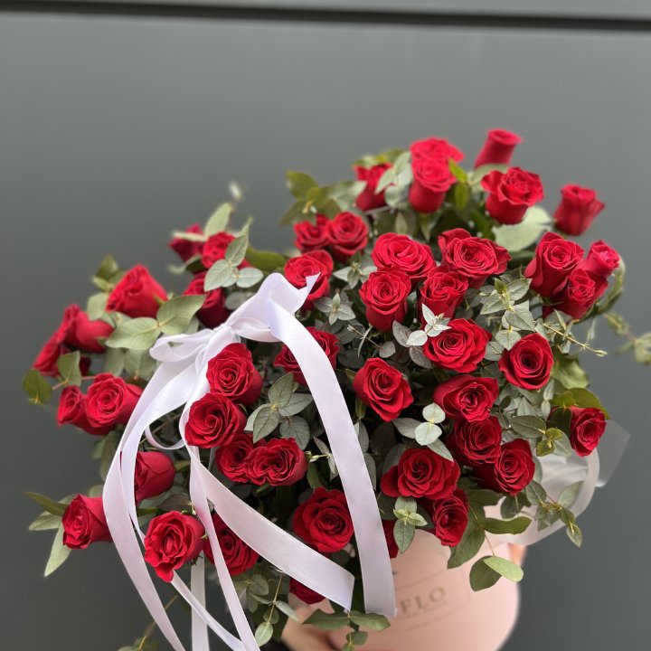 45 Красных роз в боксе "Сеньёрита" в Нальчике