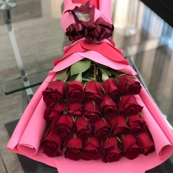 21 красная роза "Элеганс" в Нальчике