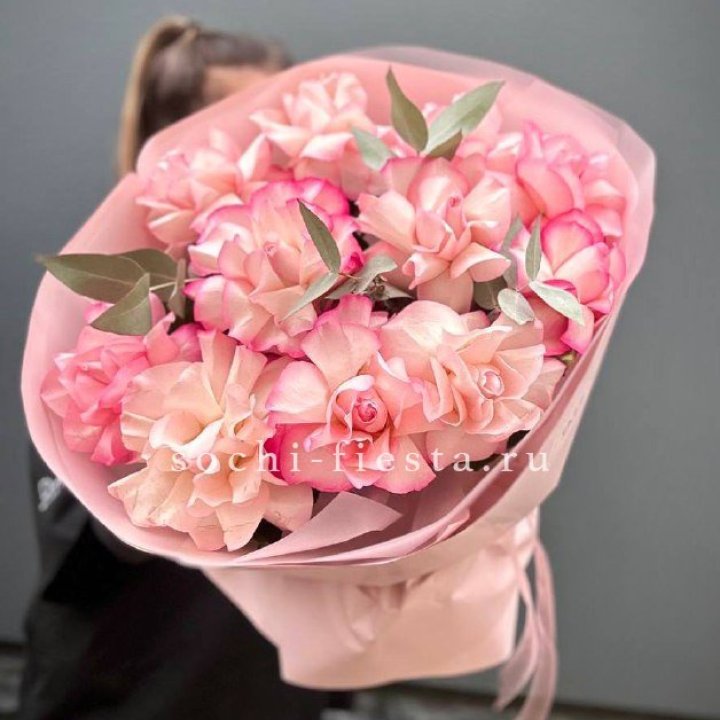 Нежно- розовые французские розы Венди в Нальчике