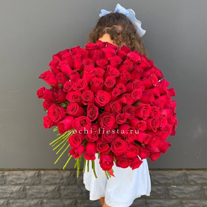 101 красная роза в Нальчике