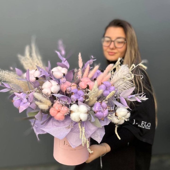 Авторский бокс с сухоцветами №4 в Нальчике