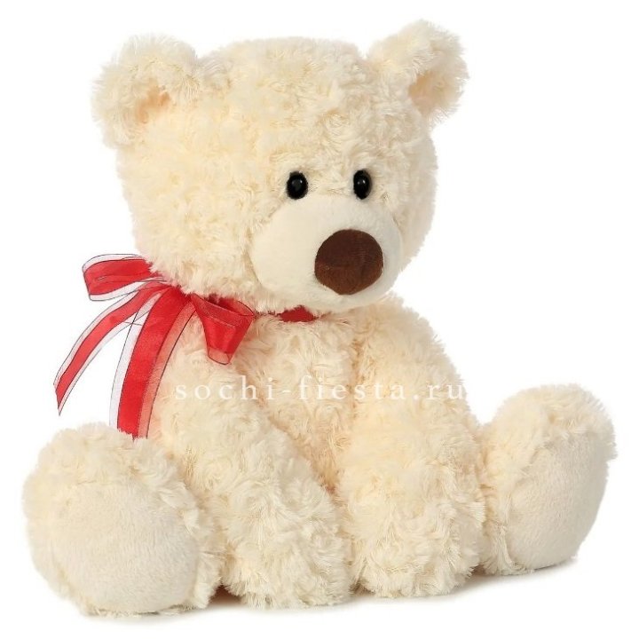 Белый плюшевый мишка  в Нальчике