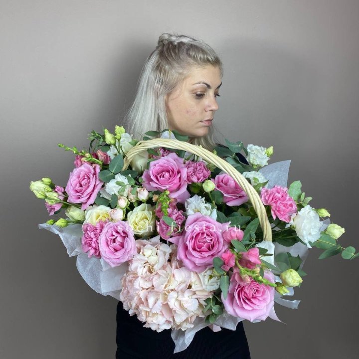 Цветочная корзина № 5 в Нальчике
