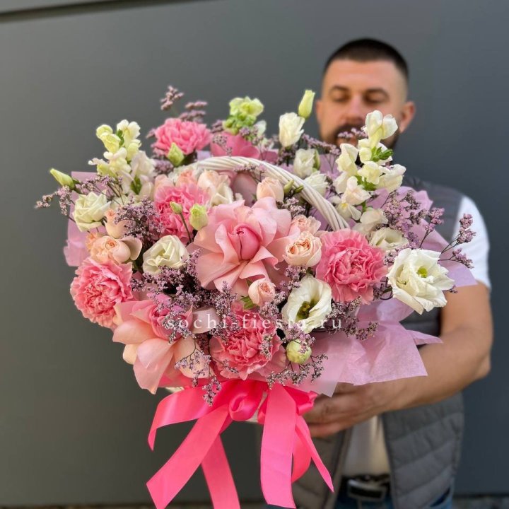 Цветочная корзина №1 в Нальчике