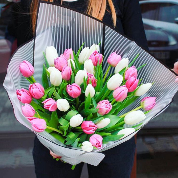 29 тюльпанов микс в Нальчике