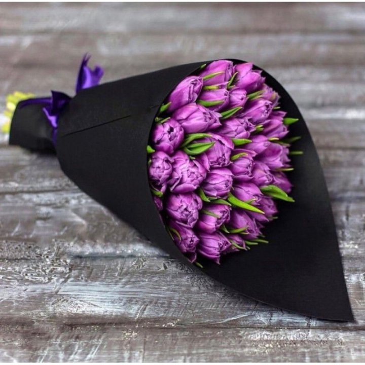 Пионовидные тюльпаны блэк в Нальчике